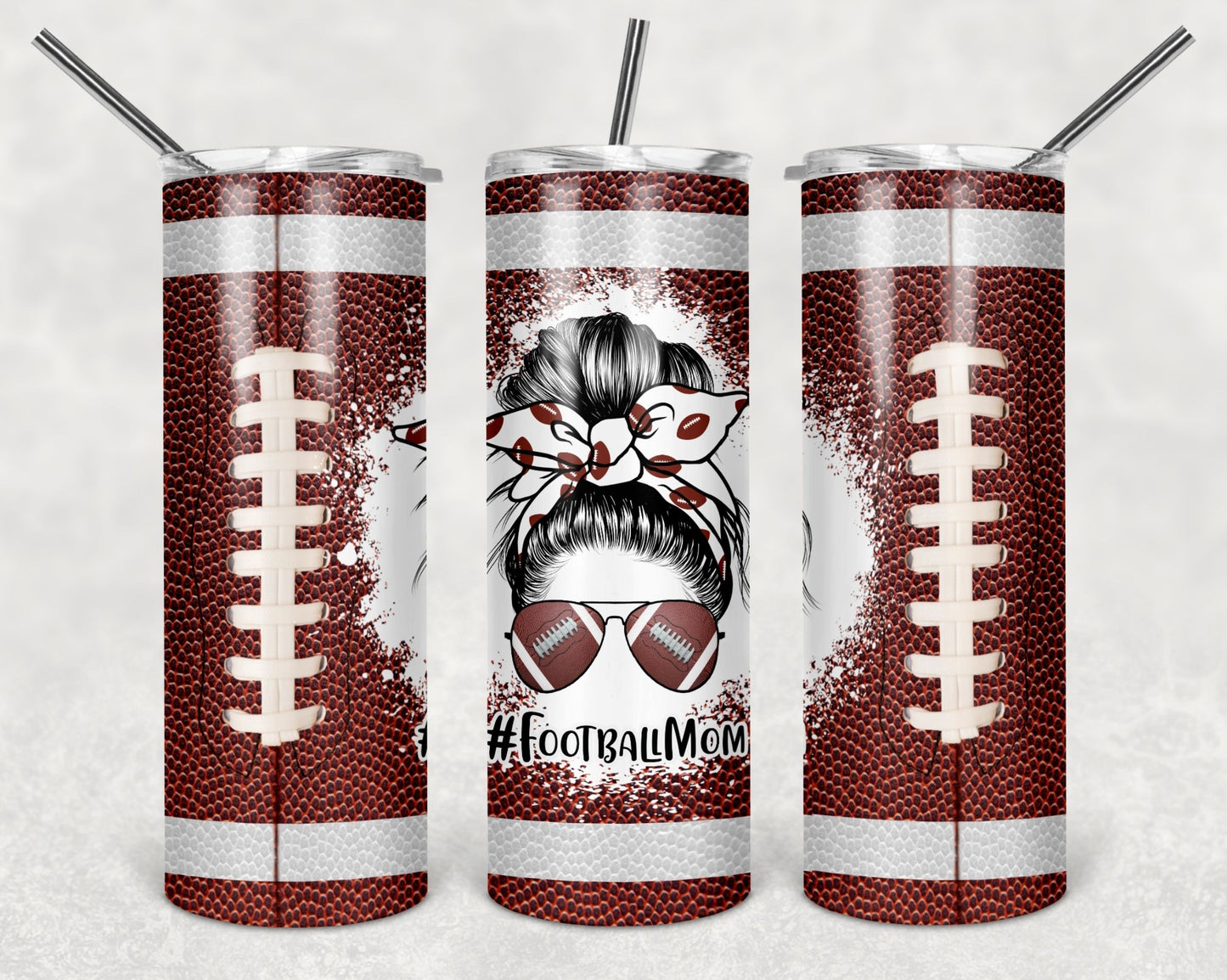 20 Oz Tumbler Football Mom Life Tumbler