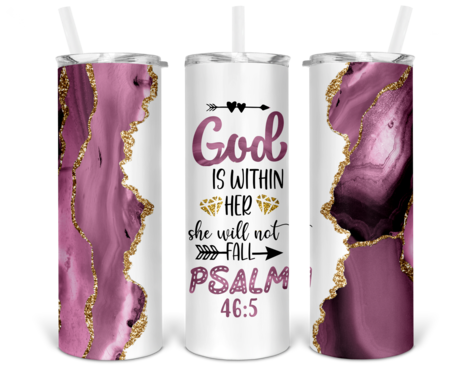 Psalms 46:5 Sublimation Tumbler