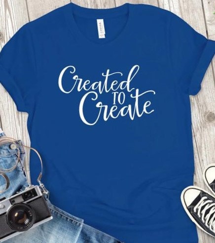 Created to Create Shirt - Inspirational Shirt - Creative Shirt - Unisex Tshirt Boss babe shirt, Girl Boss, Small Business Shirt