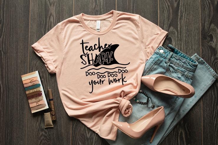 Teacher discount shark shirt