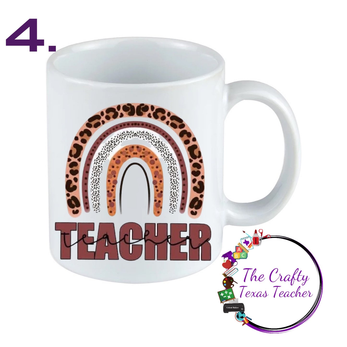 Peace Love Teach Mug, Teacher Coffee Mug from Student, Teacher Gifts, Teacher Appreciation Gift, Personalized Teacher Gifts, Teacher Cup