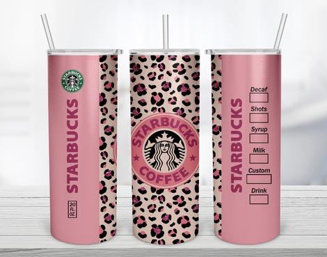 Pink Starbucks Sublimation Tumbler